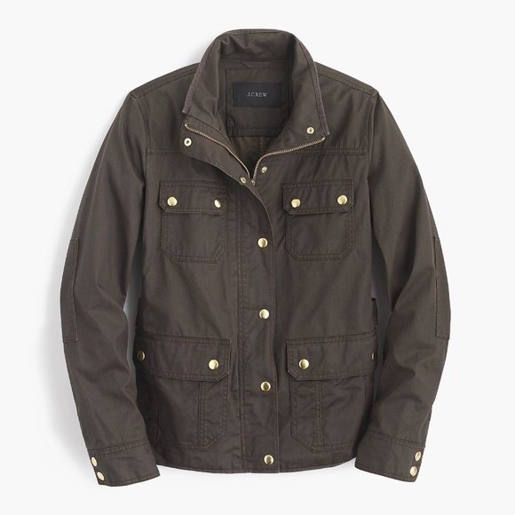 JCREW Size S The Downtown Field Jacket in Mossy Brown - Picture 1 of 5